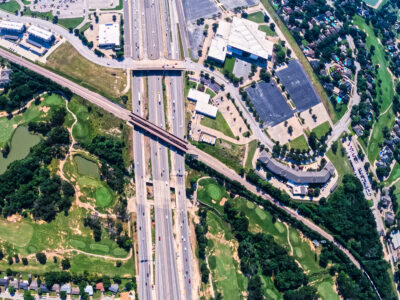 I-820 between Denton Hwy. 377 and Iron Horse Blvd. looking east