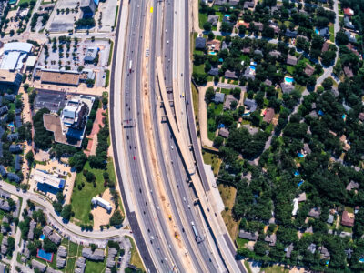 SH 121/183 between Bedford Euless Rd. and Precinct Line Rd. looking east