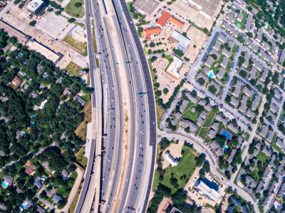 SH 121/183 between Precinct Line Rd. and Bedford Euless Rd. looking west