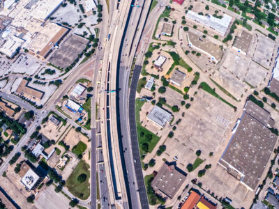 SH 121/183 at Bedford Euless Rd. looking west