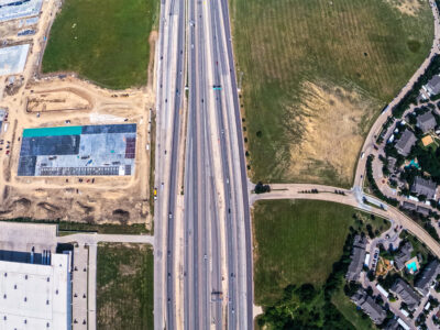 I-820 between Haltom Rd. and Beach St. looking west