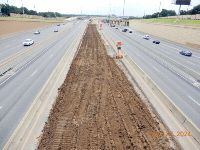 SH 121/183 at Brown Trail looking east