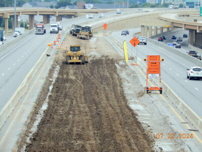 SH 121/183 between Brown Trail and Bedford Rd. looking east