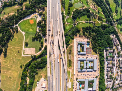 I-820 just east of Denton Hwy. 377 looking east