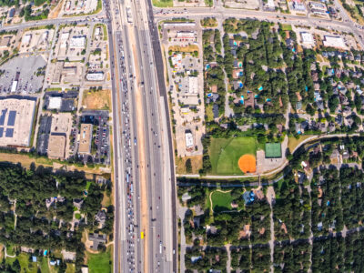 SH 121/183 between Hurstview Dr. and Precinct Line Rd. looking west
