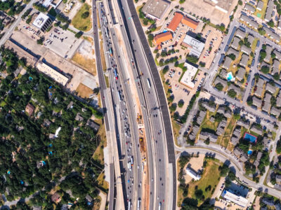 SH 121/183 between Precinct Line Rd. and Bedford Euless Rd. looking west