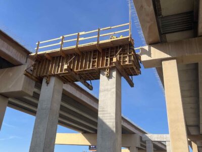 work in the I-820/SH 121/SH 183 interchange 