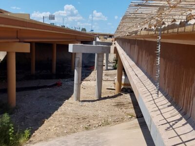 work at Big Fossil Creek at I-820 