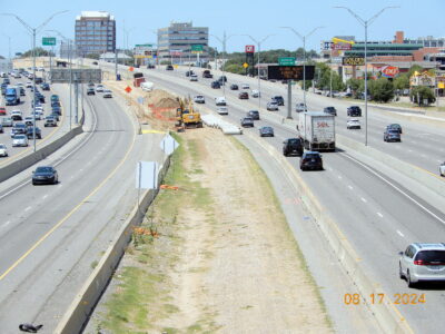 work on SH 121/183 between Hurstview Dr. and Precinct Line Rd. 