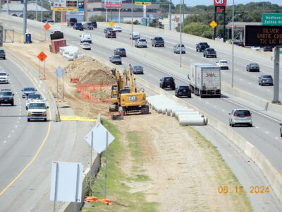 work on SH 121/183 between Hurstview Dr. and Precinct Line Rd. 