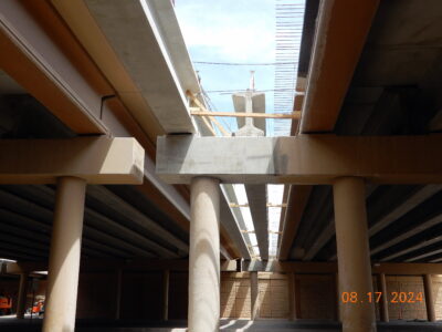 new beams on Beach St. at I-820