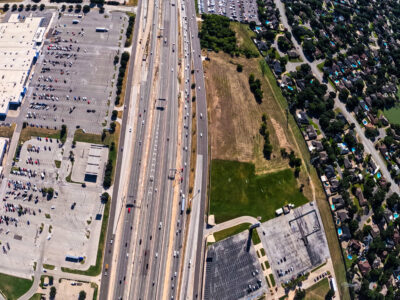 I-820 between Iron Horse Blvd. and Rufe Snow Dr. looking east