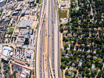 SH 121/183 between Bedford Euless Rd. and Precinct Line Rd. looking east 