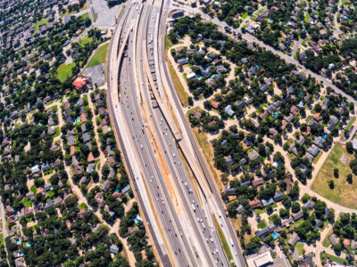 SH 121/183 between Brown Trail and Bedford Rd. looking east