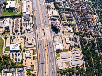  SH 121/183 at Forest Ridge Dr. looking east 