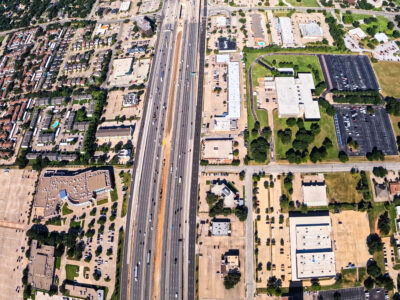  SH 121/183 between Central Dr. and Forest Ridge Dr. looking west