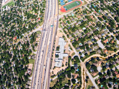  I-820 at Holiday Ln. looking west