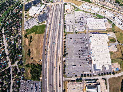 I-820 between Rufe Snow Dr. and Iron Horse Blvd. looking west 