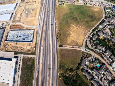 I-820 between Haltom Rd. and Beach St. looking west