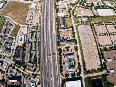 I-820 between Beach St. and Riverside Dr. looking west 

 