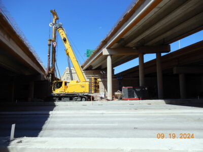 work on Beford Rd. at SH 121/183