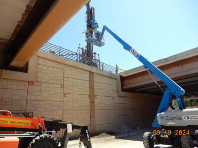 work on SH 121/183 at Norwood Dr.