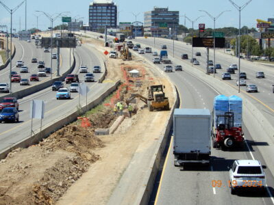 work on SH 121/183 between Hurstview Dr. and Precinct Line Rd.  