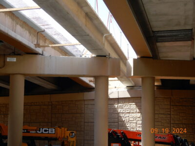  new beams at Holiday Ln. and I-820