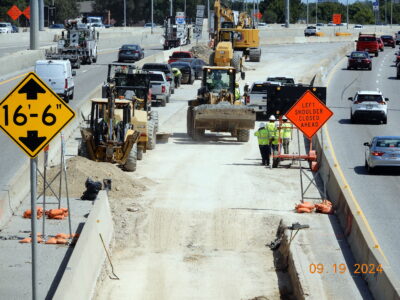 work on I-820 between Rufe Snow Dr. and Holiday Ln.  