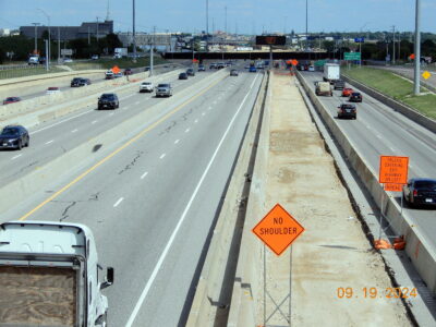 work on I-820 between Haltom Rd. and Denton Hwy. 377 