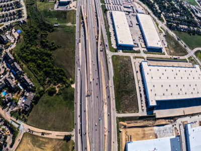 I-820 between Beach St. and Haltom Rd. looking east