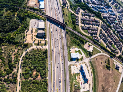  I-820 between Haltom Rd. and Denton Hwy. 377 looking east