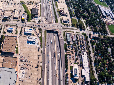 I-820 at Rufe Snow Dr. looking east