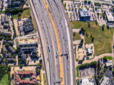  SH 121/183 between Central Dr. and the SH 121/183 split