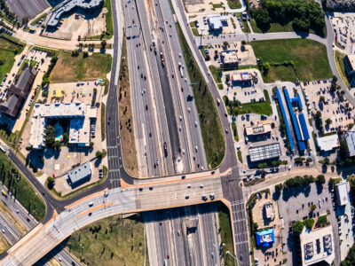 SH 183 between Industrial Blvd. (FM 157) and Westpark Way looking west