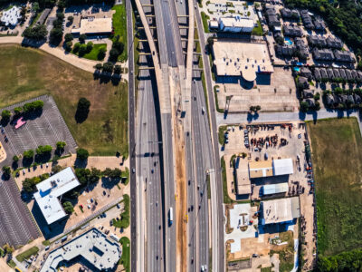 SH 183 between Industrial Blvd. (FM 157) and Westpark Way looking west