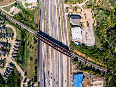 I-820 between Denton Hwy. 337 and Haltom Rd. looking west