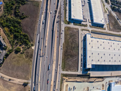 I-820 between Beach St. and Haltom Rd. looking east