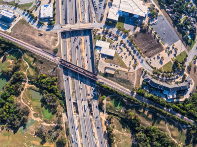 I-820 at Iron Horse Blvd. looking east