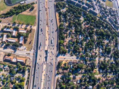  SH 121/183 at Norwood Dr. looking east