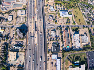  SH 121/183 at Forest Ridge Dr. looking west