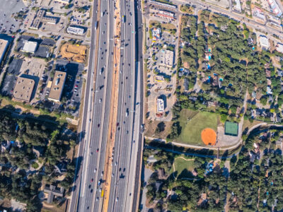 SH 121/183 between Hurstview Dr. and Precinct Line Rd. looking west
