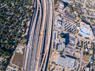SH 121/183 between Precinct Line Rd. and Bedford Euless Rd. looking west 