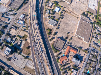 SH 121/183 between Precinct Line Rd. and Bedford Euless Rd. looking west 