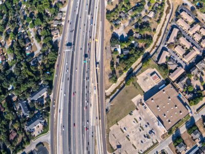 I-820 between Texas Blvd. 26 and Holiday Ln. looking west