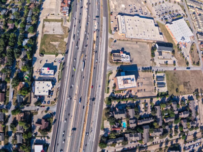  I-820 between Holiday Ln. and Rufe Snow Dr. looking west