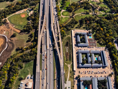 I-820 between Denton Hwy. 377 and Iron Horse Blvd. looking east