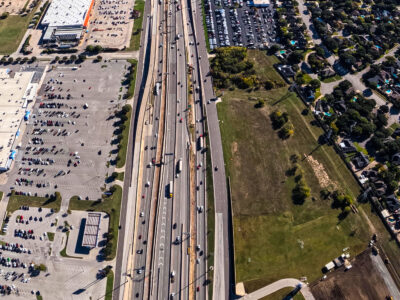 I-820 between Iron Horse Blvd. and Rufe Snow Dr. looking east