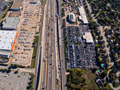 I-820 between Iron Horse Blvd. and Rufe Snow Dr. looking east