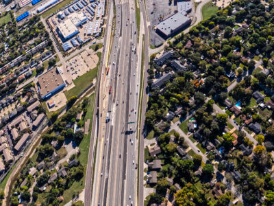 I-820 between Holiday Ln. and Texas Blvd. 26 looking east